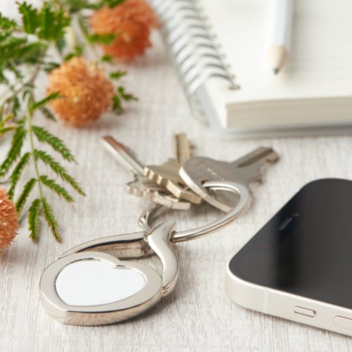 Metal Keychain Twisted Heart Metal Keychain
