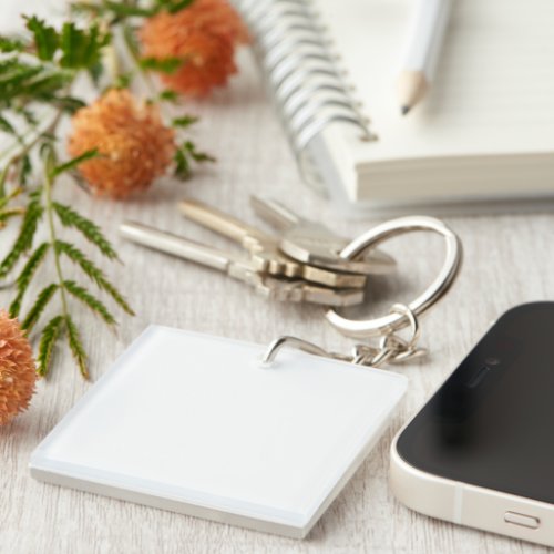 Acrylic Keychain Acrylic Keychain, Square (single-sided)