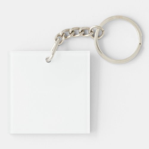 Acrylic Keychain Acrylic Keychain, Square (single-sided)