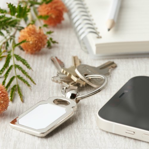 Metal Keychain Rectangle Metal Keychain