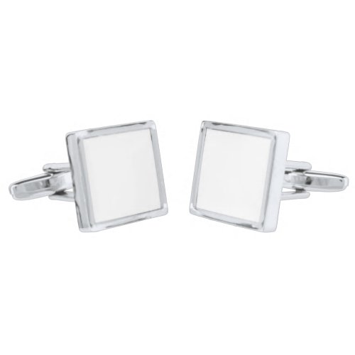 Cufflinks Square Cufflinks, Silver Plated