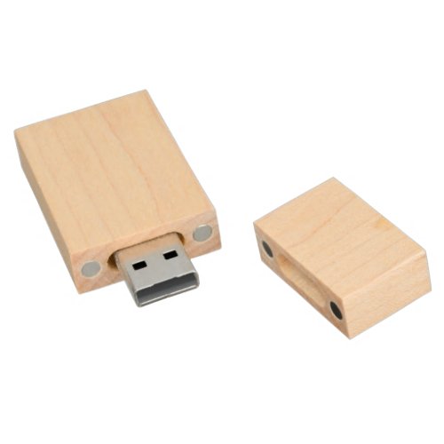 USB Wooden Flash Drive Maple, 8gb, Rectangle 5 USB Wooden Flash Drive Maple, 8gb, Rectangle