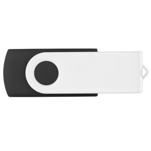 USB Swivel Flash Drive White, 8 GB, Black
