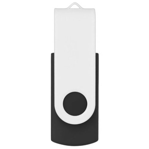 USB Swivel Flash Drive White, 8 GB, Black