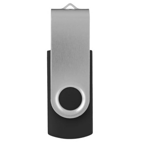 USB Swivel Flash Drive Silver, 8 GB, Black
