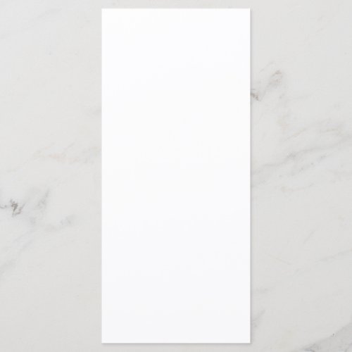 Flat Menu 4\\" x 9\\" Flat Menu Card