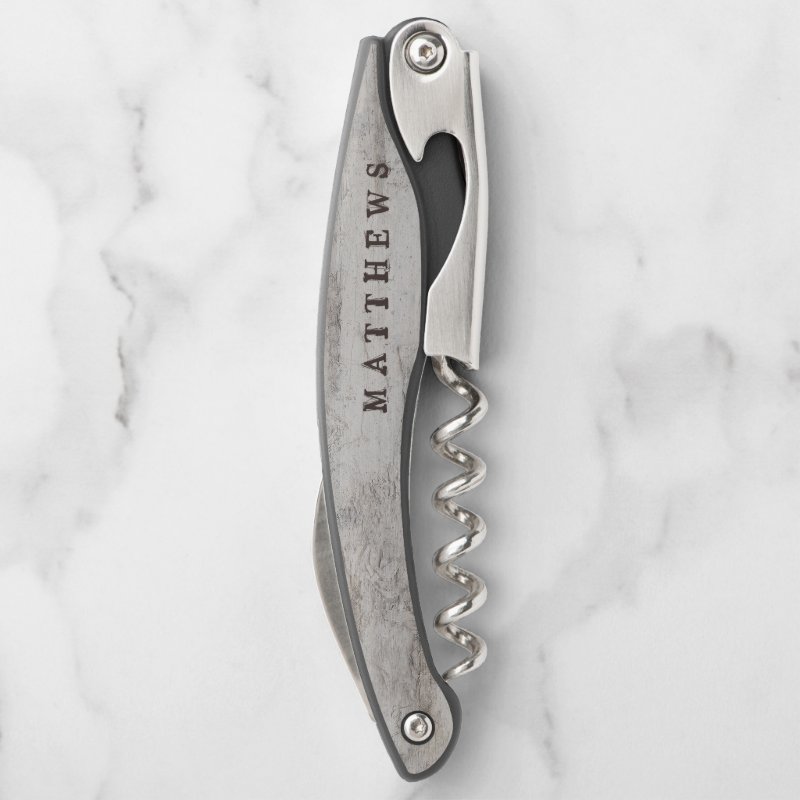 Carved Sweethearts Rustic Birch Wedding Monogram Waiter's Corkscrew Corkscrew 4 Carved Sweethearts Rustic Birch Wedding Monogram Waiter\'s Corkscrew Corkscrew