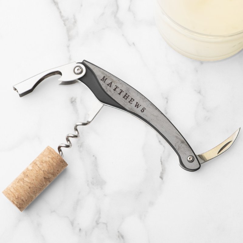 Carved Sweethearts Rustic Birch Wedding Monogram Waiter's Corkscrew Corkscrew 6 Carved Sweethearts Rustic Birch Wedding Monogram Waiter\'s Corkscrew Corkscrew