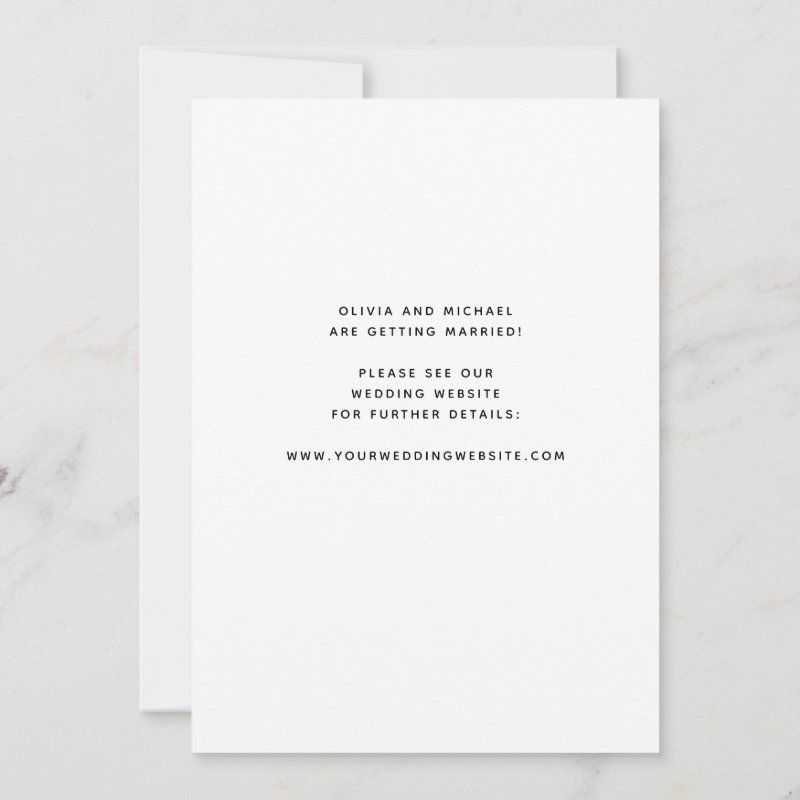 Minimalist Style | One Photo Save The Date 5\\" x 7\\" Flat Save The Date Card