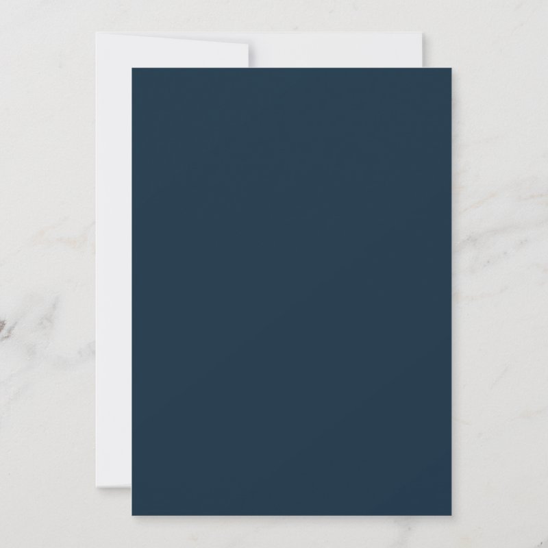 Navy & light blue floral geometric wedding invitation Flat Invitation, Size: 5\" x 7\ 4 Navy & light blue floral geometric wedding invitation Flat Invitation, Size: 5\\" x 7\\