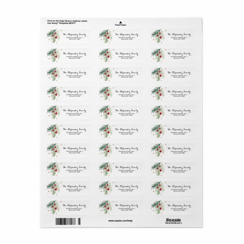 Merry Berry Collection Label Return Address Labels