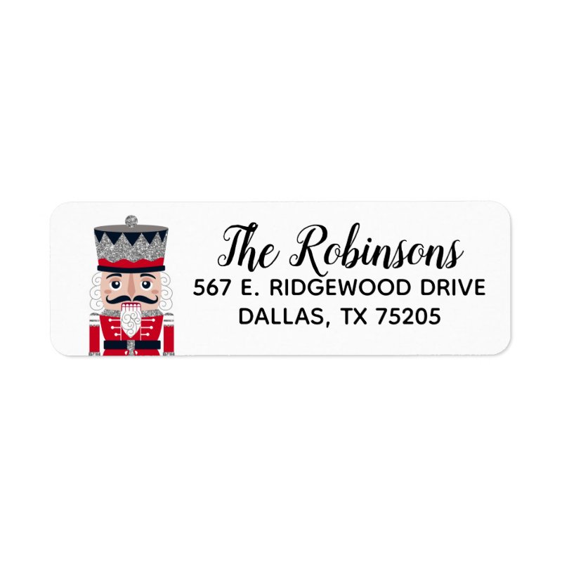 Christmas Holiday Nutcracker Return Address Label Return Address Labels