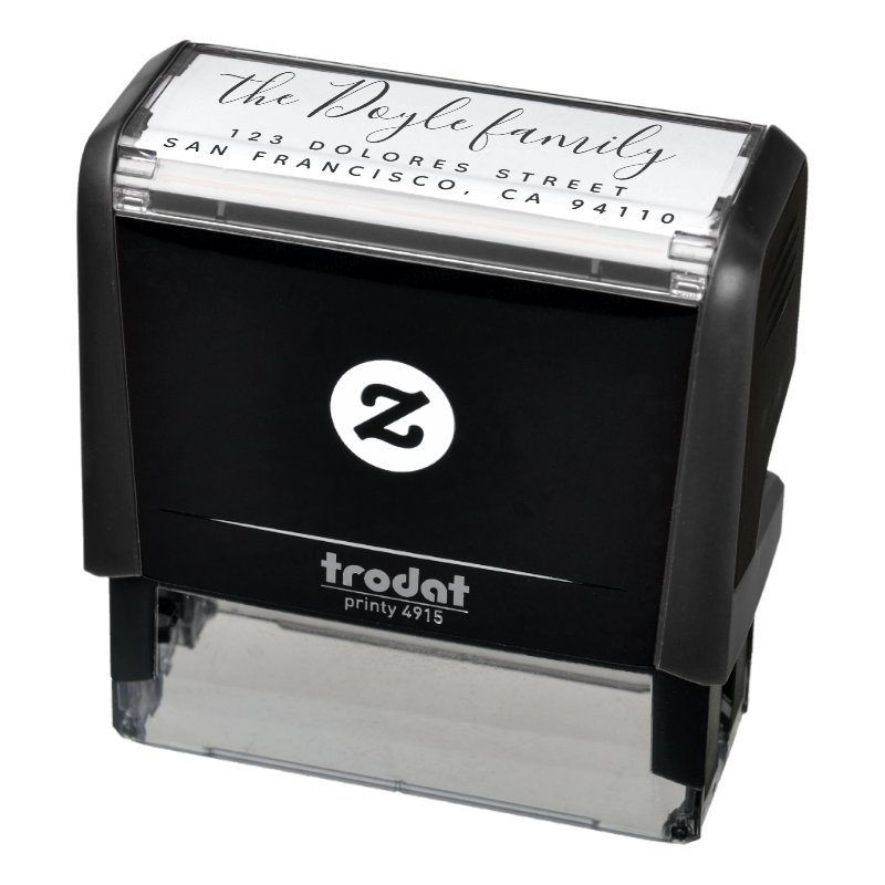Modern Script Return Address Self-Inking Stamp Custom 2.65\\" x 0.9\\" Stamp