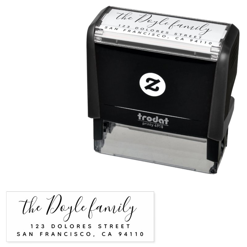 Modern Script Return Address Self-Inking Stamp Custom 2.65\" x 0.9\" Stamp 3 Modern Script Return Address Self-Inking Stamp Custom 2.65\\" x 0.9\\" Stamp