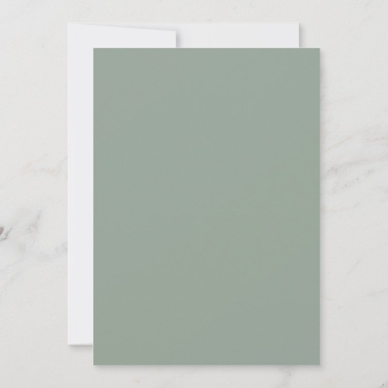 Formal Crest Sage Green Monogram Wedding Invitation Flat Invitation, Size: 5\" x 7\ 4 Formal Crest Sage Green Monogram Wedding Invitation Flat Invitation, Size: 5\\" x 7\\
