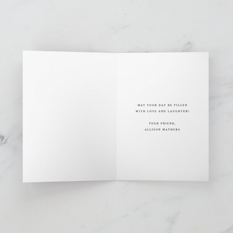 Balloon bunch happy birthday folded greeting card Custom Folded Greeting Card, Size: Standard, 5\\" x 7\\