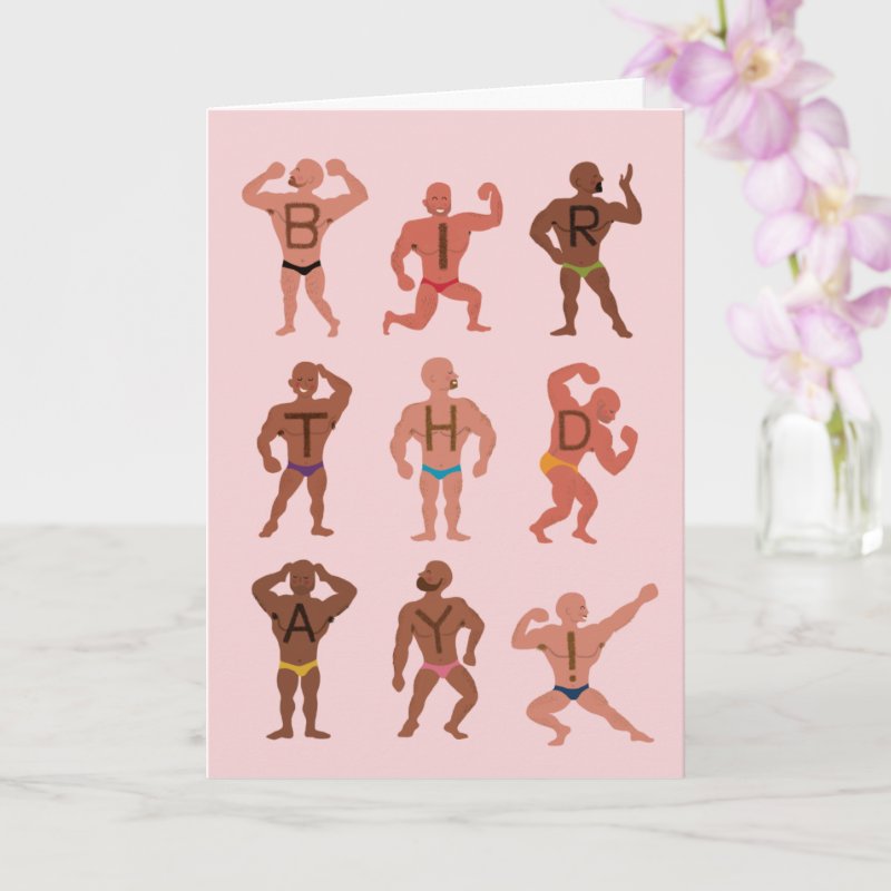 Funny Weird Chest Hair Birthday Greeting Card Custom Folded Greeting Card, Size: Standard, 5\" x 7\ 4 Funny Weird Chest Hair Birthday Greeting Card Custom Folded Greeting Card, Size: Standard, 5\\" x 7\\