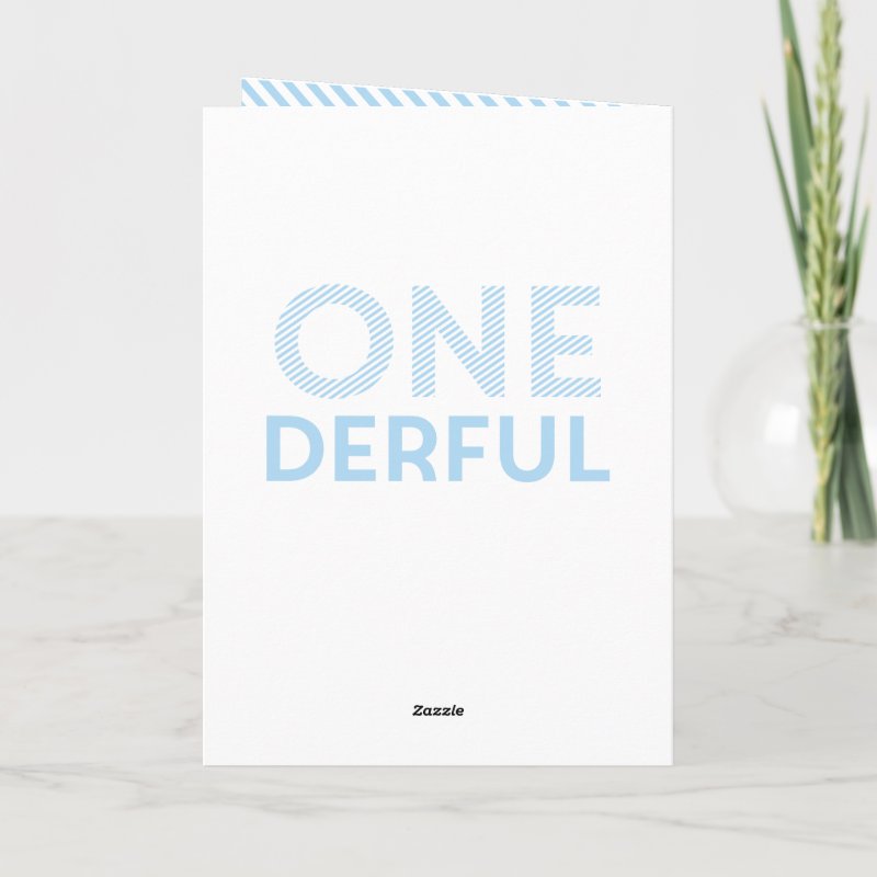 1st birthday simple onederful colorful typography card Custom Folded Greeting Card, Size: Standard, 5\" x 7\ 3 1st birthday simple onederful colorful typography card Custom Folded Greeting Card, Size: Standard, 5\\" x 7\\