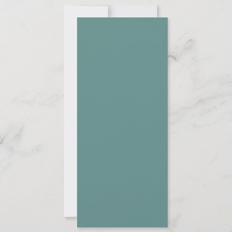 Aqua Paint Swatch Card Housewarming Party Invite Flat Invitation, Size: 4\\" x 9.25\\