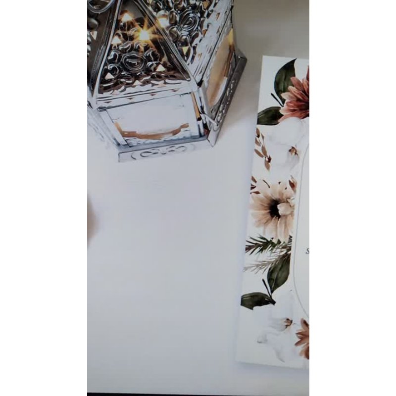 Rustic Neutral Boho Floral Wedding Invitation Flat Invitation, Size: 5\\" x 7\\