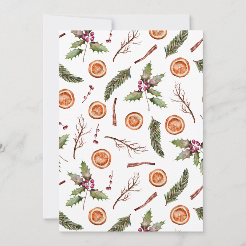 Christmas Party Winter Botanical Invitation Flat Invitation, Size: 5\" x 7\ 3 Christmas Party Winter Botanical Invitation Flat Invitation, Size: 5\\" x 7\\