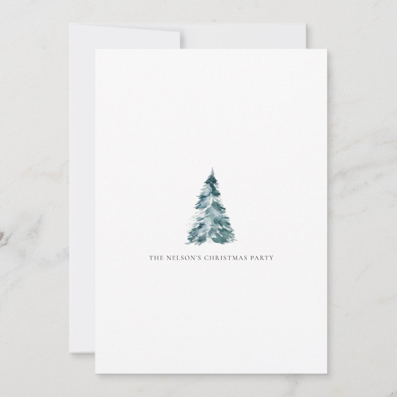 Elegant Christmas Party Invitation Flat Invitation, Size: 5\\" x 7\\
