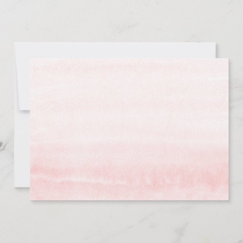 Pink and Gold Its A Girl Floral Boho Baby Shower Invitation Flat Invitation, Size: 5\\" x 7\\