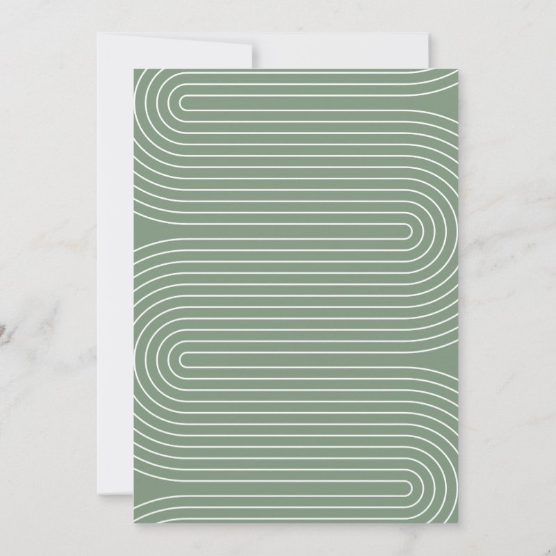 Baby shower script modern sage green elegant invitation Flat Invitation, Size: 5\" x 7\ 4 Baby shower script modern sage green elegant invitation Flat Invitation, Size: 5\\" x 7\\