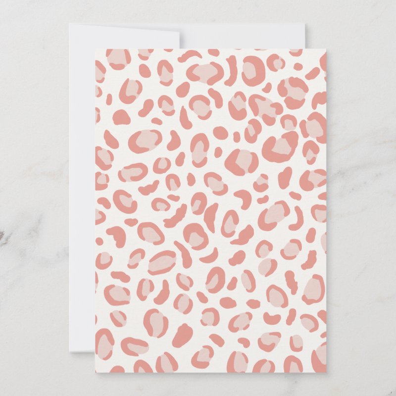 Pink Young Wild and Three Safari Birthday Party Invitation Flat Invitation, Size: 5\" x 7\ 3 Pink Young Wild and Three Safari Birthday Party Invitation Flat Invitation, Size: 5\\" x 7\\