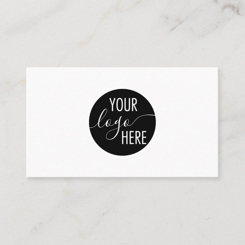 Minimalist Professional Company Logo QR Code Business Card Standard, 3.5\\" x 2.0\\" Business Card
