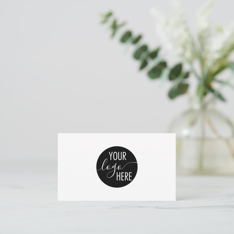 Minimalist Professional Company Logo QR Code Business Card Standard, 3.5\\" x 2.0\\" Business Card