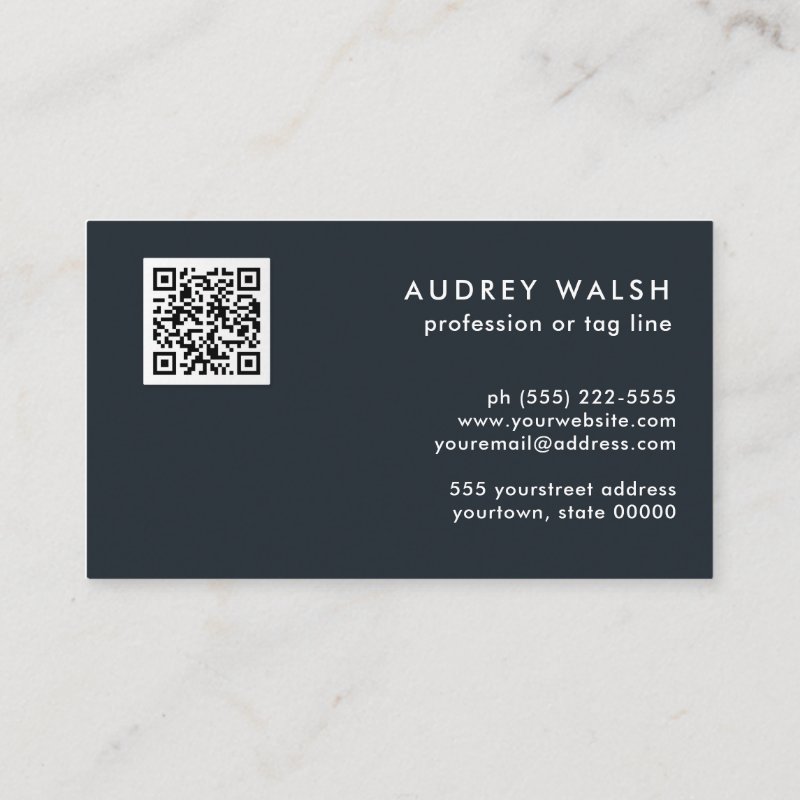 QR CODE Safari Animal Skin Leopard spot Business Card Standard, 3.5\\" x 2.0\\" Business Card