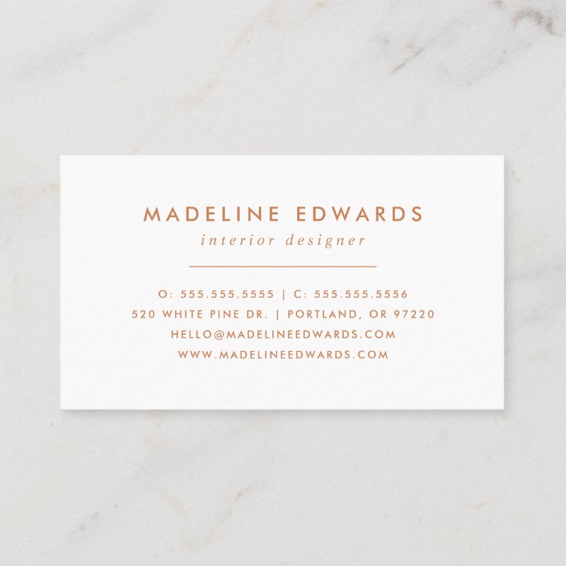 Trendy Blush & Orange Terrazzo Business Card Standard, 3.5\\" x 2.0\\" Business Card