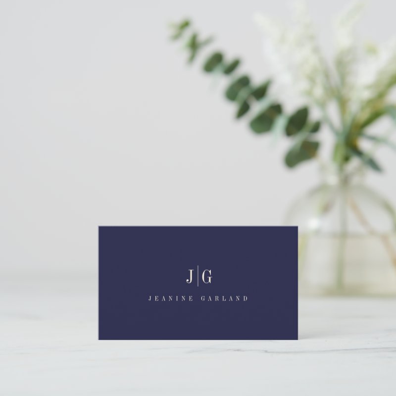 Elegant Professional Simple Monogram Minimalist Business Card Standard, 3.5\" x 2.0\" Business Card 3 Elegant Professional Simple Monogram Minimalist Business Card Standard, 3.5\\" x 2.0\\" Business Card