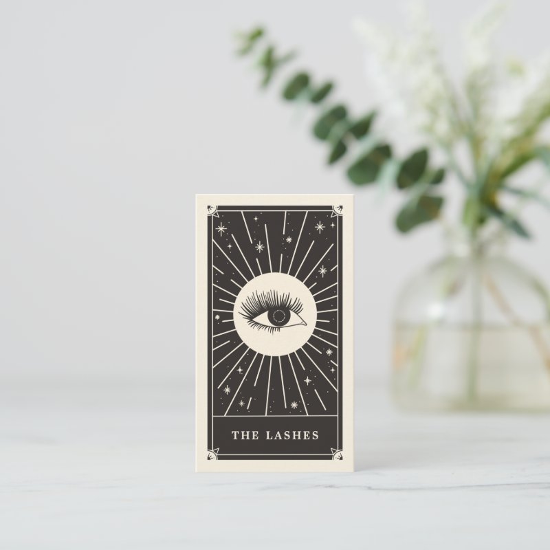 Celestial Eye Tarot Lashes Black Business card Standard, 3.5\\" x 2.0\\" Business Card