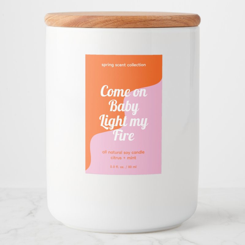 Light My Fire Modern Product Label Custom Food Container Label (2\\" x 3\\")