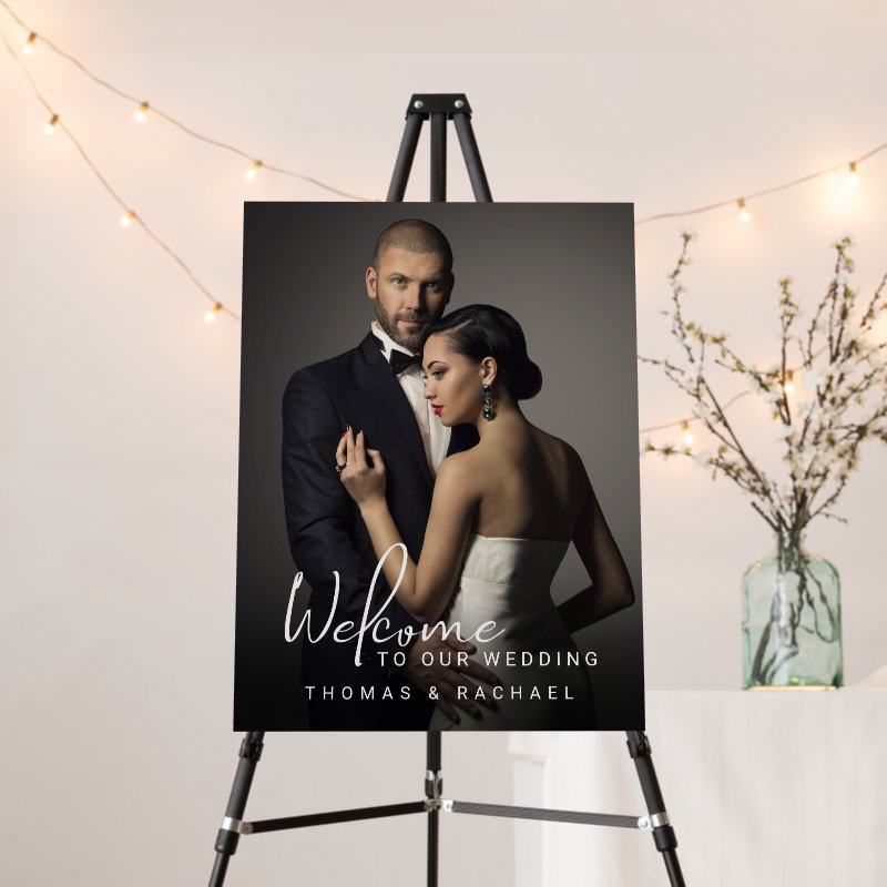 Custom Photo Wedding Welcome Foam Board Foam Core Board, Size: 18.00\" x 24.00\ 6 Custom Photo Wedding Welcome Foam Board Foam Core Board, Size: 18.00\\" x 24.00\\