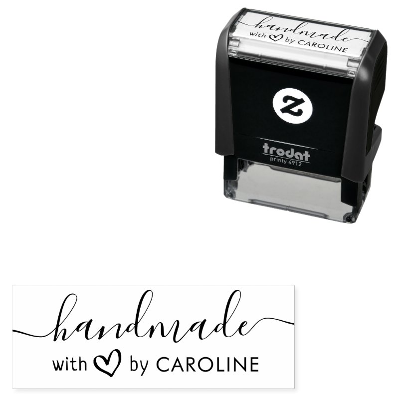 stylish handmade self-inking stamp Custom 1.8\\" x 0.65\\" Stamp