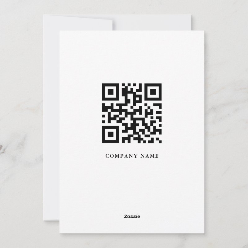 Cotton Flower Business Holiday Card with QR Code Flat Holiday Card, Size: 5\" x 7\ 3 Cotton Flower Business Holiday Card with QR Code Flat Holiday Card, Size: 5\\" x 7\\