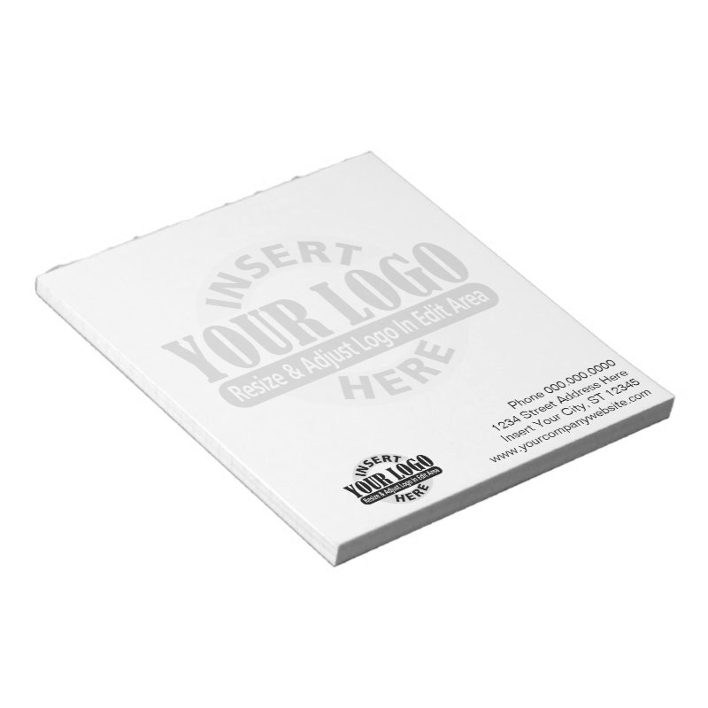 Basic with Business Logo in Background Notepad 5.5\" x 6\" Notepad - 40 pages 3 Basic with Business Logo in Background Notepad 5.5\\" x 6\\" Notepad - 40 pages