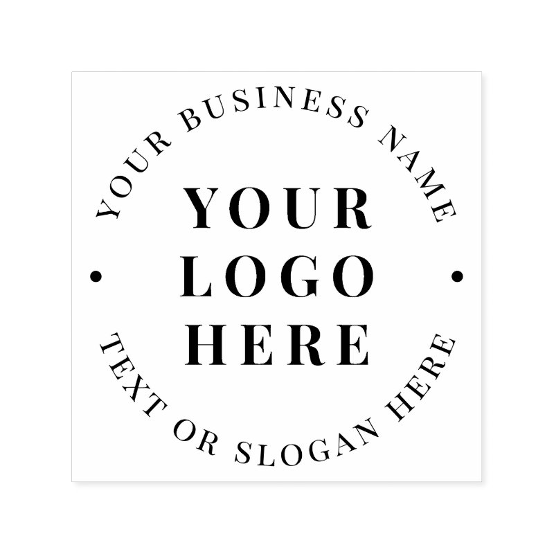 Custom Modern Round Business Logo Promotional Self-inking Stamp Custom 1.5\\" x 1.5\\" Stamp