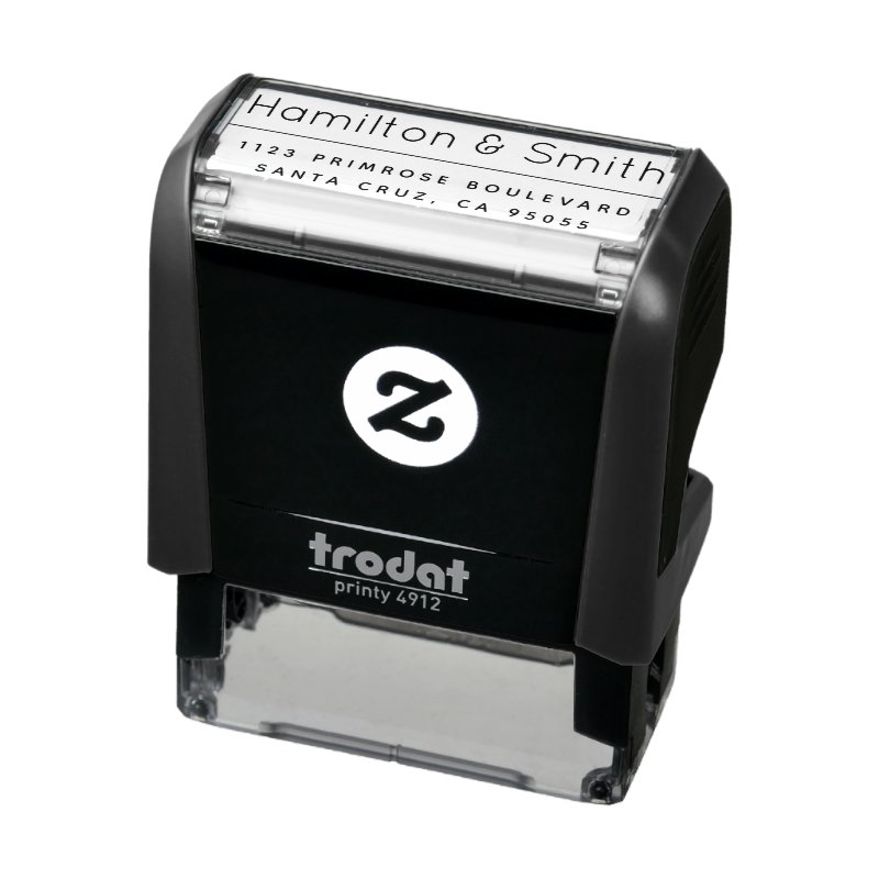 Minimalist Elegant Professional Return Address Self-inking Stamp Custom 1.8\\" x 0.65\\" Stamp