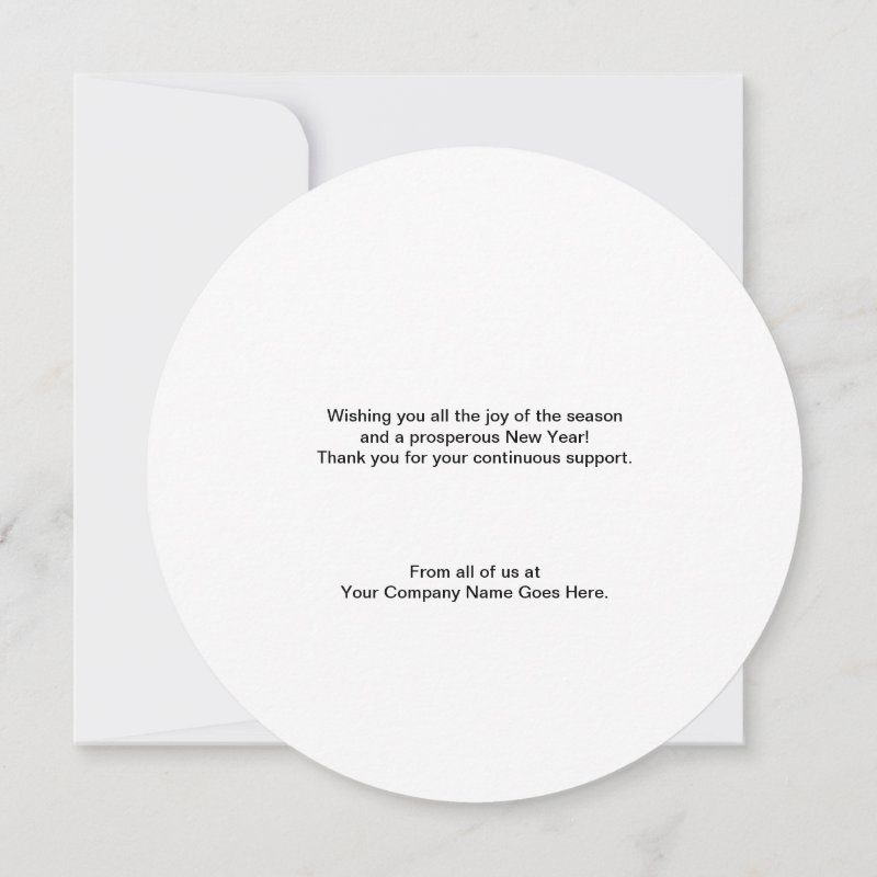 2025 Holiday Corporate Green Wreath Custom Logo Flat Holiday Card, Size: 5.25\" x 5.25\ 3 2025 Holiday Corporate Green Wreath Custom Logo Flat Holiday Card, Size: 5.25\\" x 5.25\\