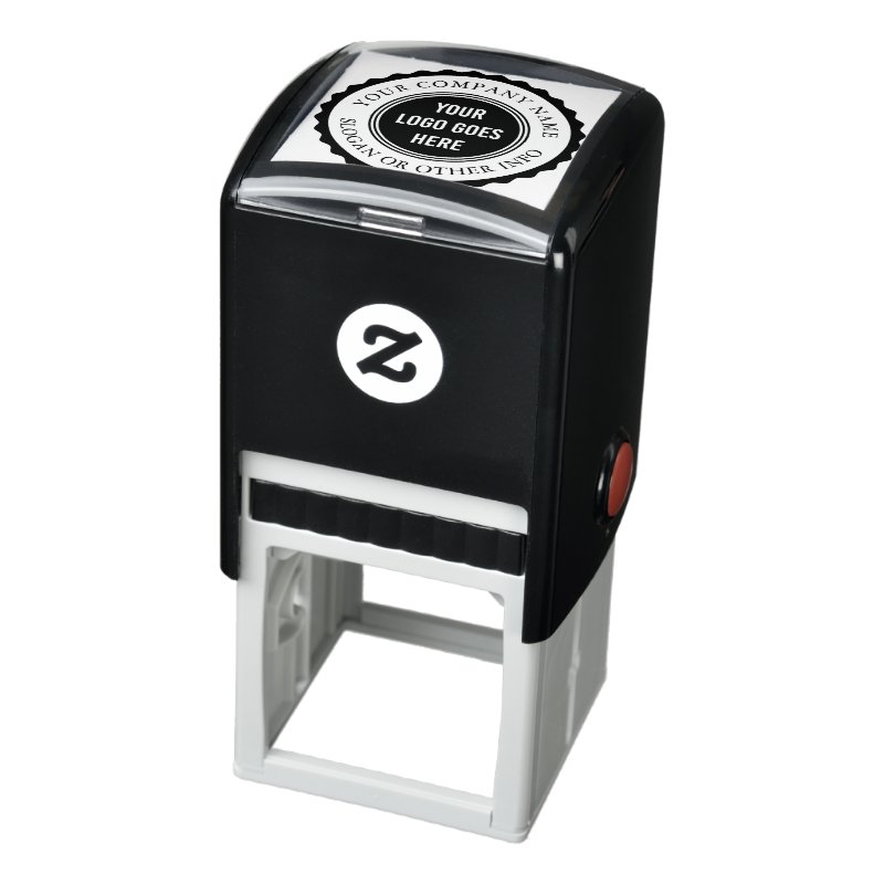 Stamp Frame Custom Business Logo Round Custom 1.5\\" x 1.5\\" Stamp