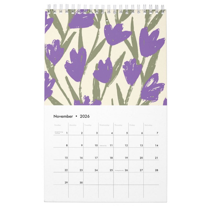 2026 Floral Small Calendar Single Page SmallCalendar, White 12 2026 Floral Small Calendar Single Page SmallCalendar, White