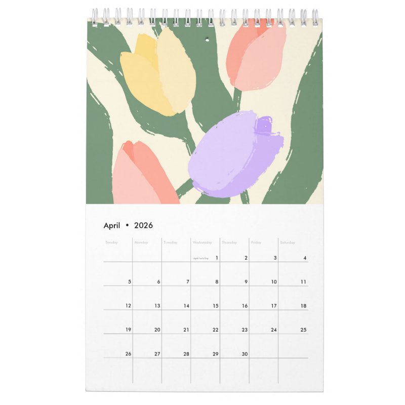 2026 Floral Small Calendar Single Page SmallCalendar, White 5 2026 Floral Small Calendar Single Page SmallCalendar, White