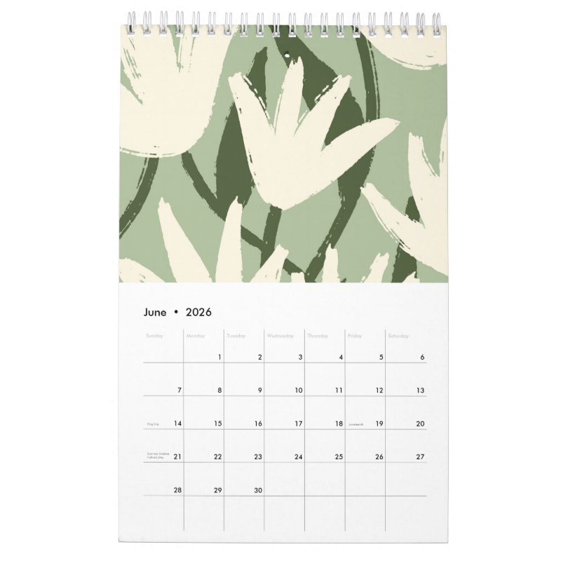 2026 Floral Small Calendar Single Page SmallCalendar, White 7 2026 Floral Small Calendar Single Page SmallCalendar, White