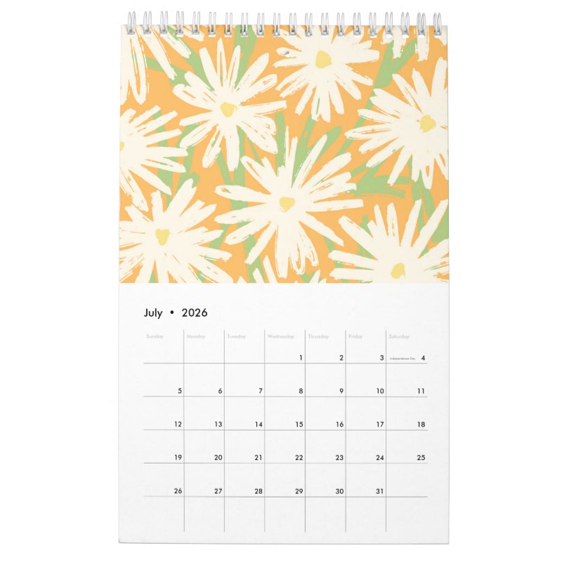 2026 Floral Small Calendar Single Page SmallCalendar, White 8 2026 Floral Small Calendar Single Page SmallCalendar, White