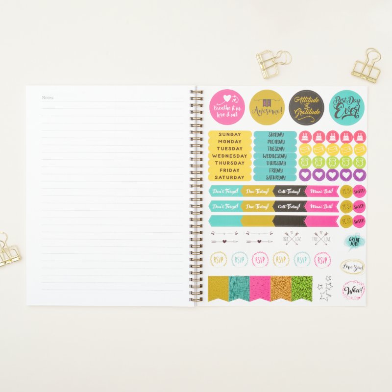greenery foliage 2021 planner Standard (8.5\\" x 11\\"), Soft Cover, Gold Spiral Planner