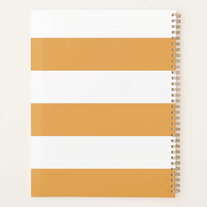Large Yellow Initials Typography Photo Appointment Planner Standard (8.5\\" x 11\\"), Soft Cover, Gold Spiral Planner